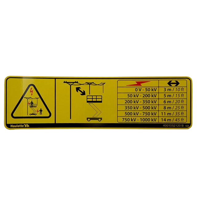 4001052120 Electrocution Danger | Genuine Haulotte