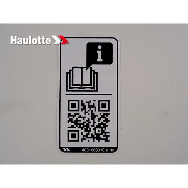 4001089310 Info-Explanation Label | Genuine Haulotte