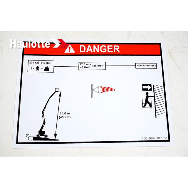 4001097030 Load Height | Genuine Haulotte