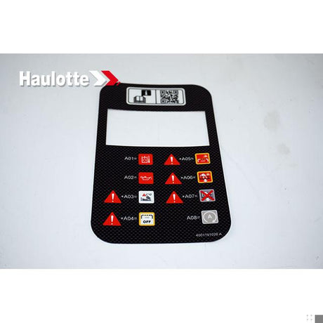 Part Number 4001191020 Turret Control Panel Label fits Haulotte