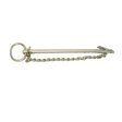 Part Number A-00028 Clevis Pin-Tension Lock 1/2 X 8 1/4 W/12In Chain Lanyard fits Haulotte