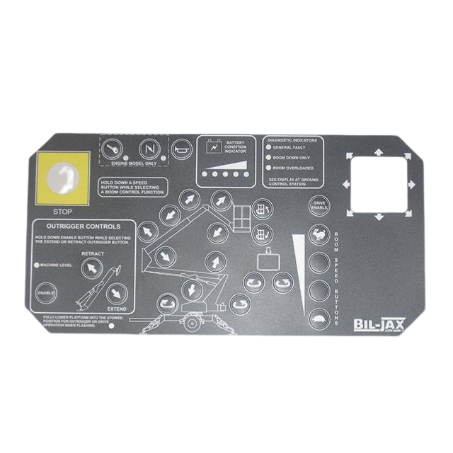 A-01931-D Control Box Decal Overlay-Drive And Set-Articulating #A-00078 | Genuine Haulotte