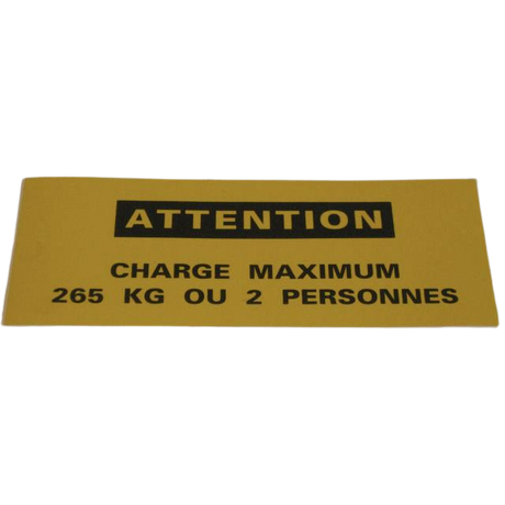 Part Number ABM00515 Label fits Haulotte