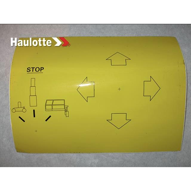 Part Number ABM158341 Label fits Haulotte