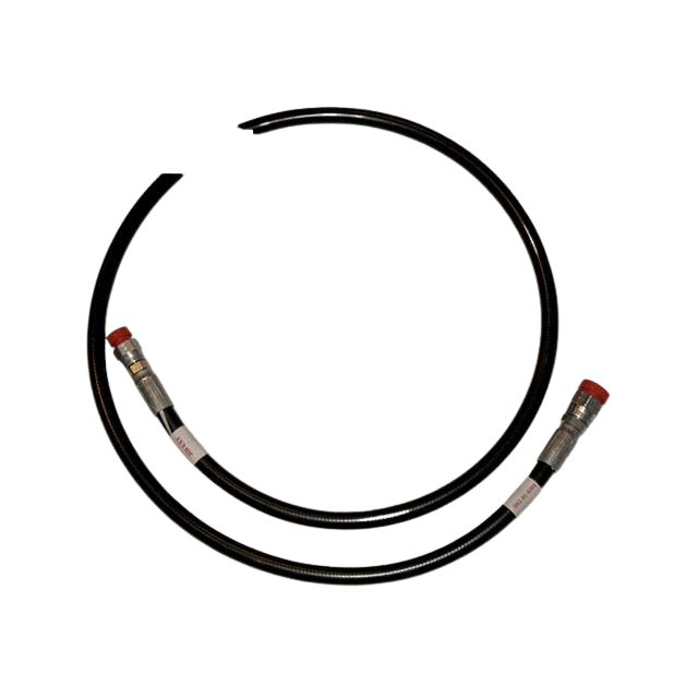 Part Number B02-01-0301 Hose, Hydraulic, #4 X 60In With #4 Fmorfs Str (Jib Ext) (Red) And #6 Fmorfs Str (Jib Ext) (Red) fits Haulotte