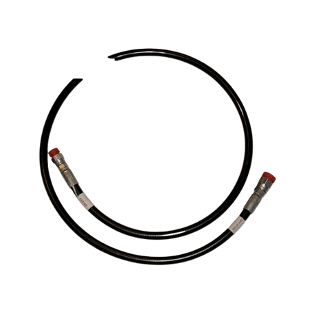 Part Number B02-01-0301 Hose, Hydraulic, #4 X 60In With #4 Fmorfs Str (Jib Ext) (Red) And #6 Fmorfs Str (Jib Ext) (Red) fits Haulotte