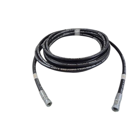 Part Number B02-01-0320 Hose, Hydraulic, #4 X 310In With #4 Fmorfs Str (Master Ret Tee) (Yellow) And #4 Fmorfs Str (Slave Ret) (Yell) fits Haulotte