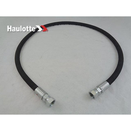 Part Number B02-01-0327 Hose, Hydraulic, #6 X 46In With #6 Fmorfs Str (Ext) (Red) And #6 Fmorfs Str (Ext) (Red) fits Haulotte