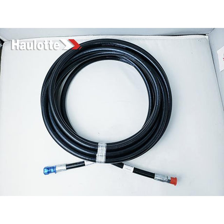 Part Number B02-01-0346 Hose, Hydraulic, #4 X 320In With #4 Fmorfs Str (Ret Tee) (Blue) And fits Haulotte
