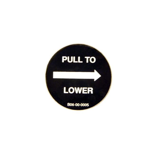 B06-00-0005 Decal "Pull To Lower" | Genuine Haulotte