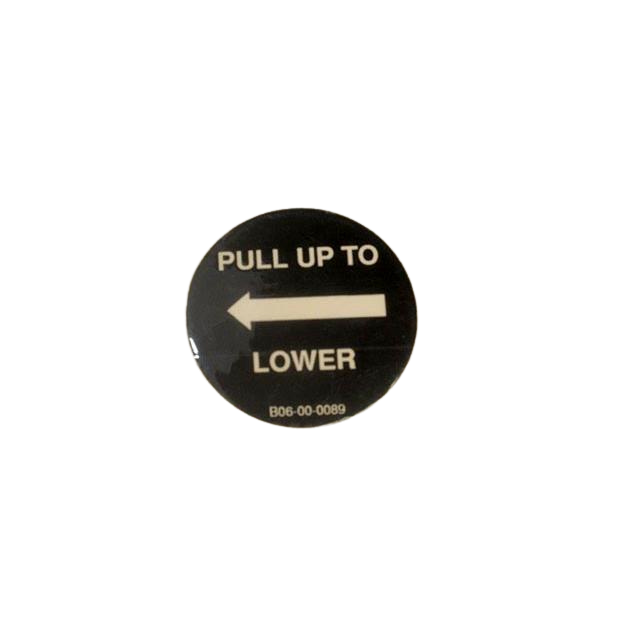 B06-00-0089 Decal-"Pull Up To Lower" | Genuine Haulotte