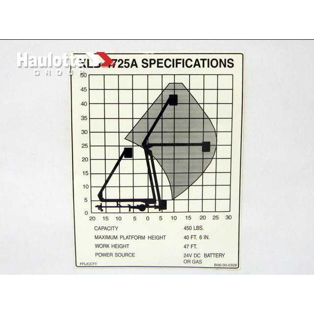 B06-00-0328 Decal-Xlb-4725A Specification | Genuine Haulotte