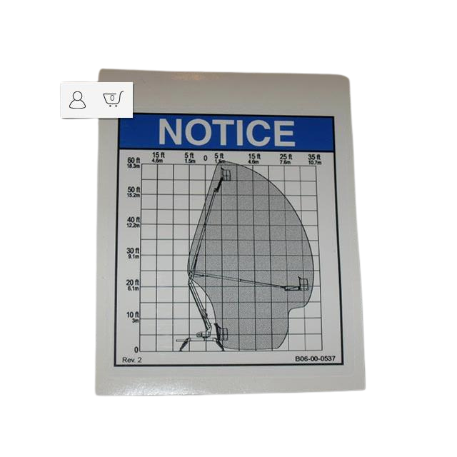 B06-00-0537 Decal-Notice-Range Of Motion-5533A | Genuine Haulotte