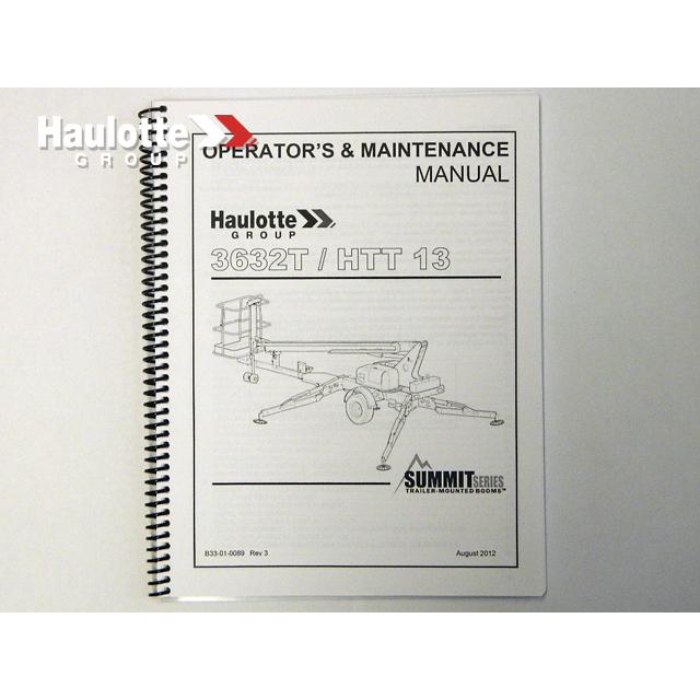 B33-01-0089 Manual-Operation-3632T | Genuine Haulotte