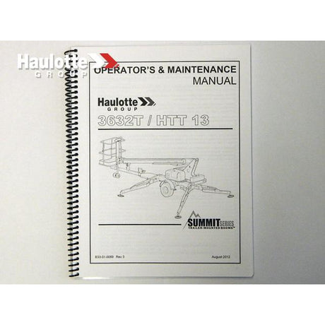 Part Number B33-01-0089 Manual-Operation-3632T fits Haulotte