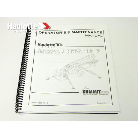 Part Number B33-01-0095 Manual-Operation-4527A fits Haulotte