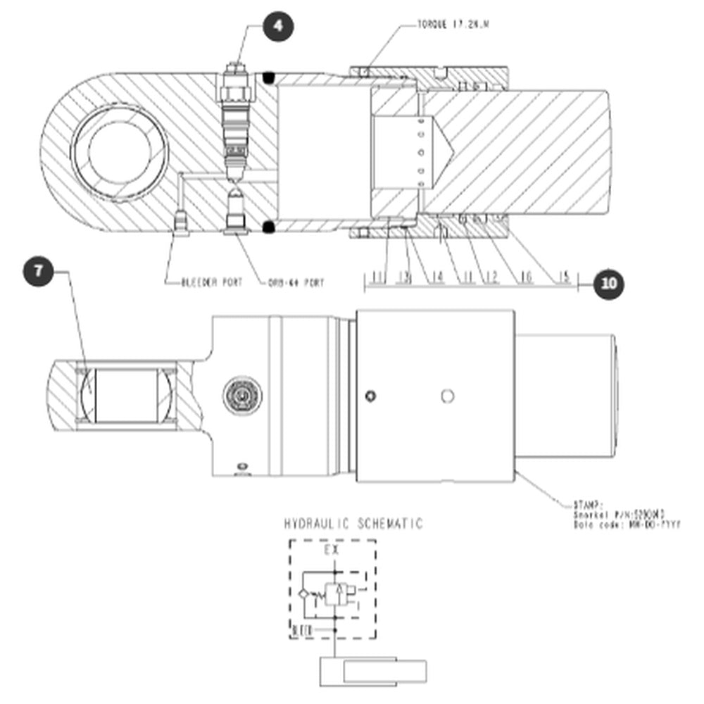 5290013 OSC Axle Lock Cylinder 660SJ | Genuine Snorkel