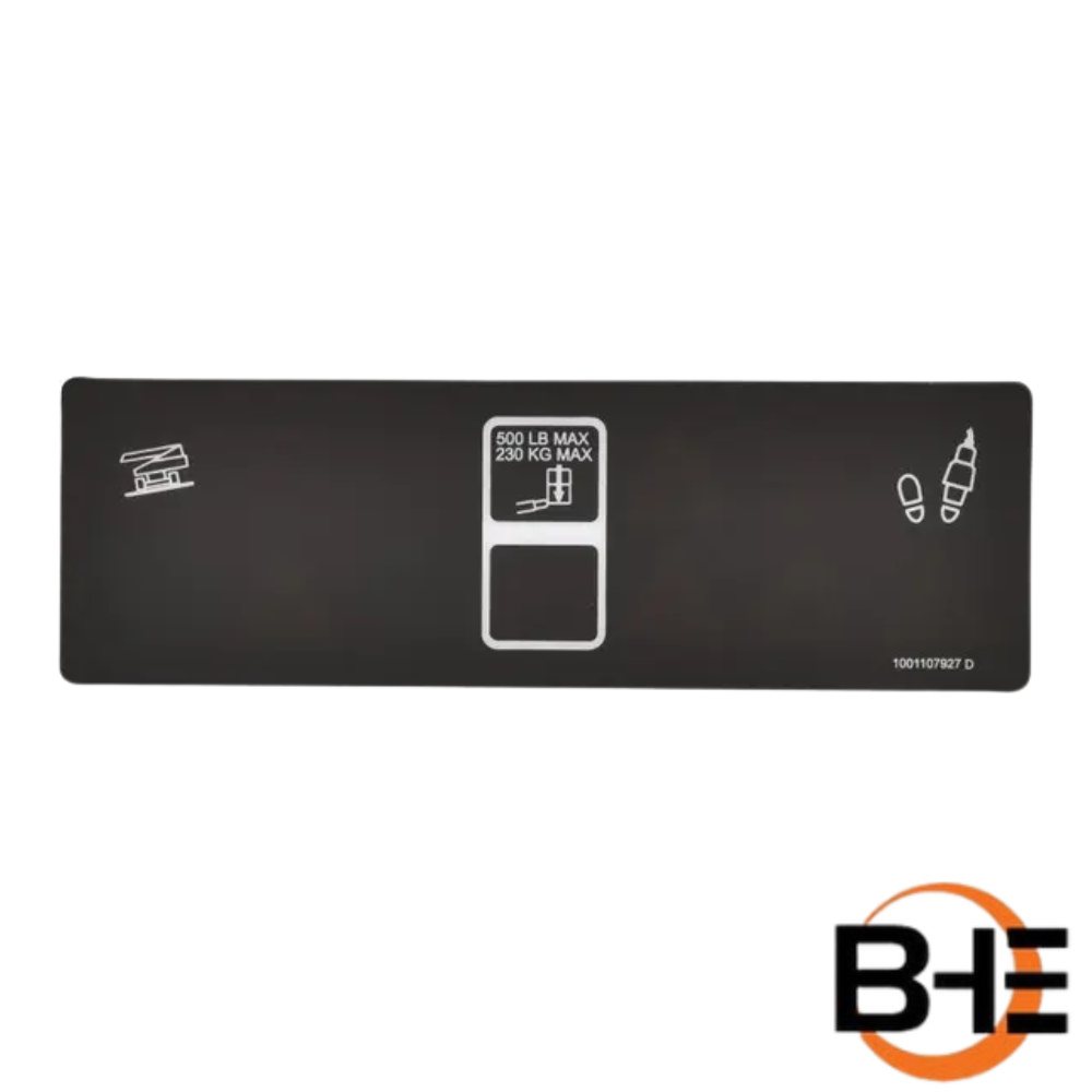 Part Number 1001107927 Platform Display Decal