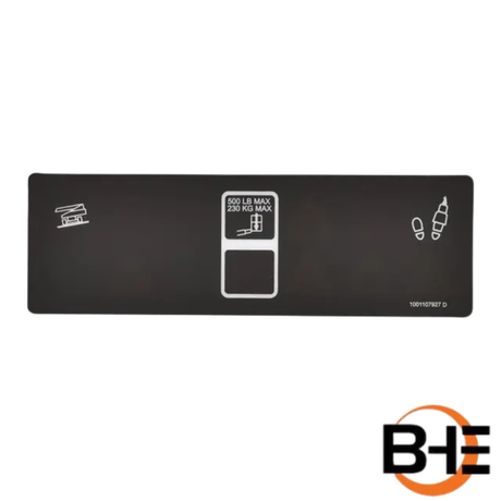 Part Number 1001107927 Platform Display Decal