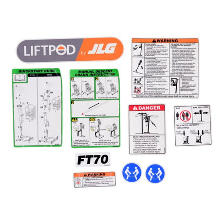 JLG 1001152422 Install, Decals, Mast Liftpod - Genuine JLG Replacement Part | BHE Lift Parts