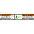 JLG 1001199567 Decal, Warning Dual Cap.Fre/Eng - Genuine JLG Replacement Part | BHE Lift Parts