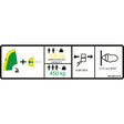 JLG 1001200118 Decal, Warning Dual Cap. (Ce) - Genuine JLG Replacement Part | BHE Lift Parts