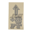 JLG 10239382 Decal, 8 Ft. Tower (Lull #39382B) - Genuine JLG Replacement Part | BHE Lift Parts
