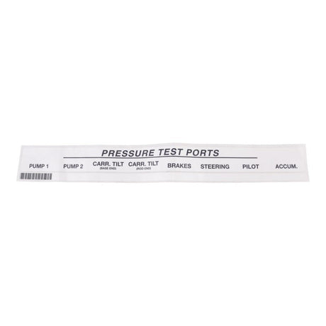 JLG 10338178 Decal, Pressure Test Ports (Lull #38178C) - Genuine JLG Replacement Part | BHE Lift Parts
