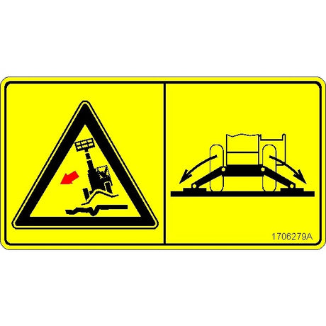 JLG 1706279 Decal, Outrigger Skytrak - Genuine JLG Replacement Part | BHE Lift Parts