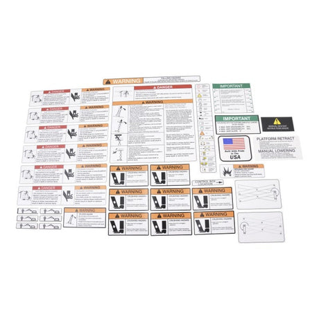 JLG 2902078 Decal Kit (500RTS) - Genuine JLG Replacement Part | BHE Lift Parts