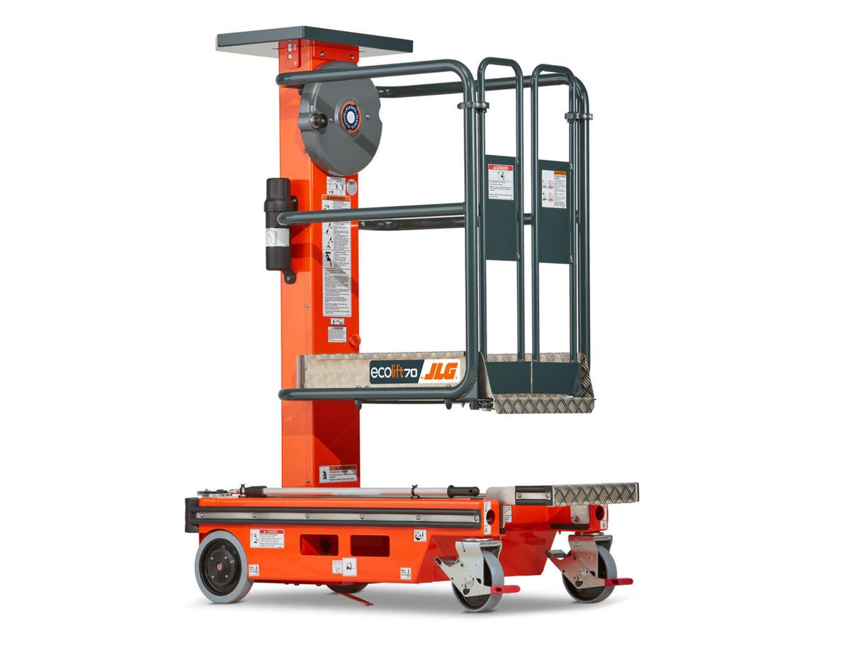JLG Ecolift 70 showcased in front of a white background.