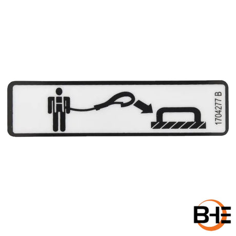 Part Number 1704277 Decal, Lanyard Attach | JLG