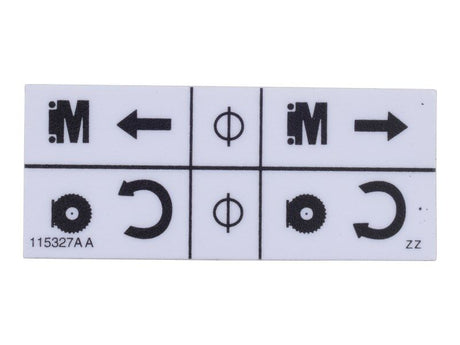 Part Number 115327 Lift/Drive Label fits Skyjack