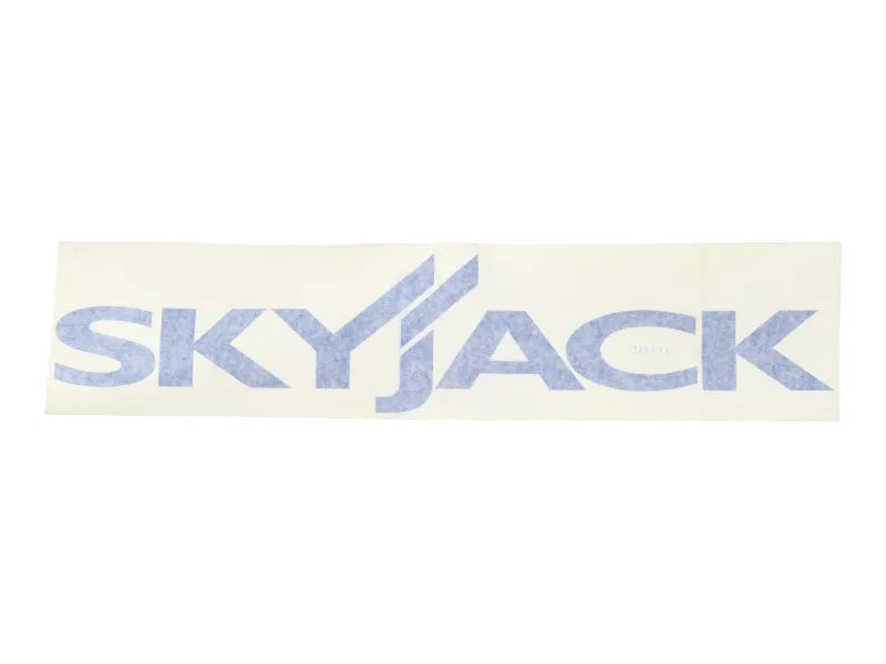 Part Number 129773 Label, Skyjack Med Blue fits Skyjack