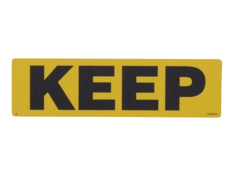 129838 Decal, Keep | Skyjack
