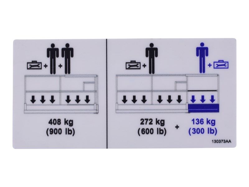 130373 Decal, Platform Capacity | Skyjack