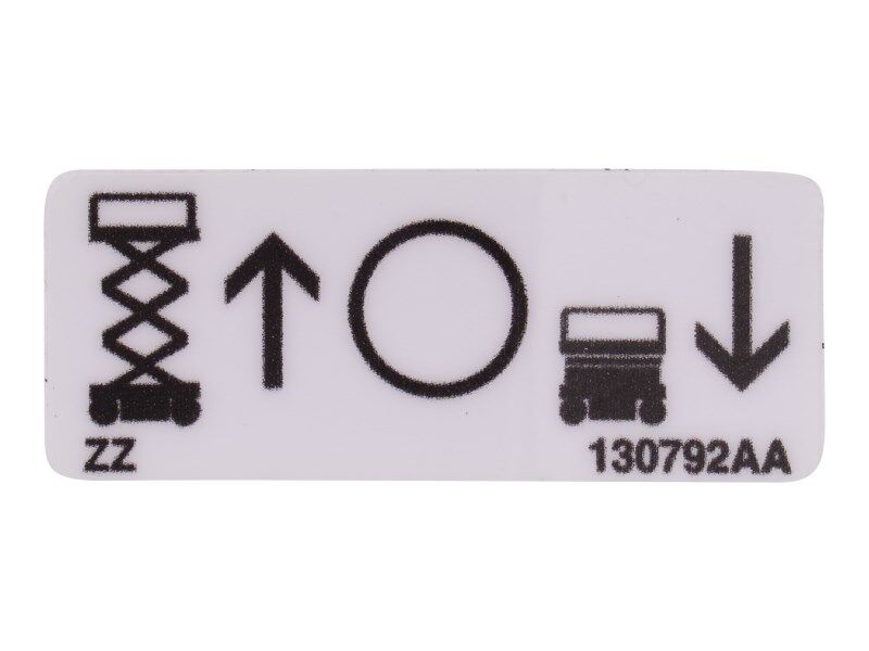 130792 Lift/Up/Off/Down Label | Skyjack