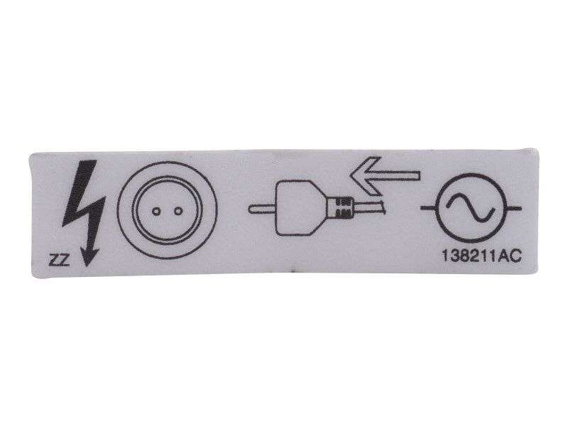 138211 Decal, AC Supply Here | Skyjack