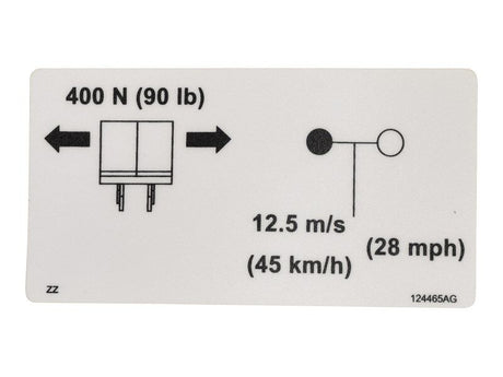 Part Number 159500 Label Vl Warning Hazards fits Skyjack