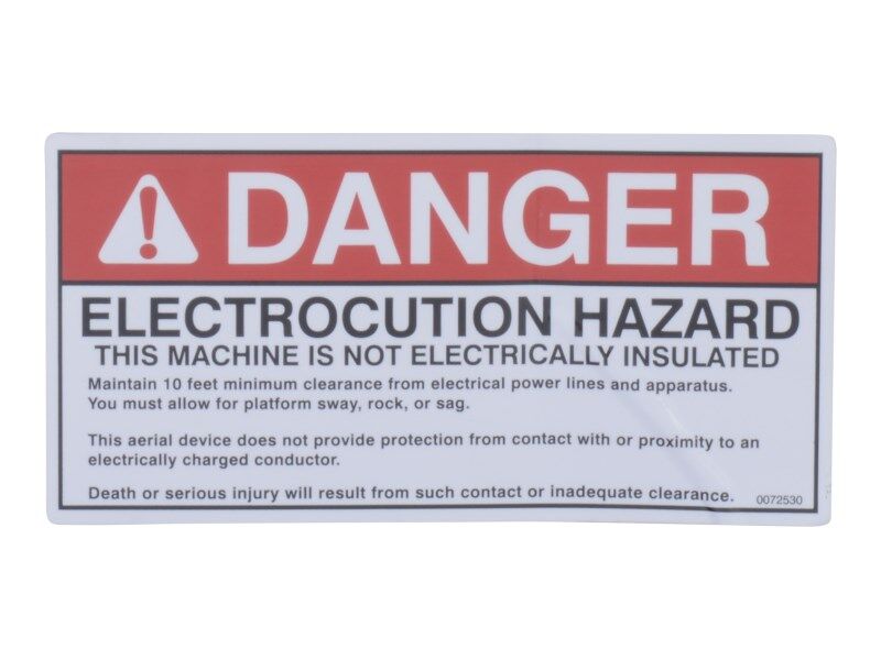 0072530 Decal Dngr Elec Hazard | Snorkel