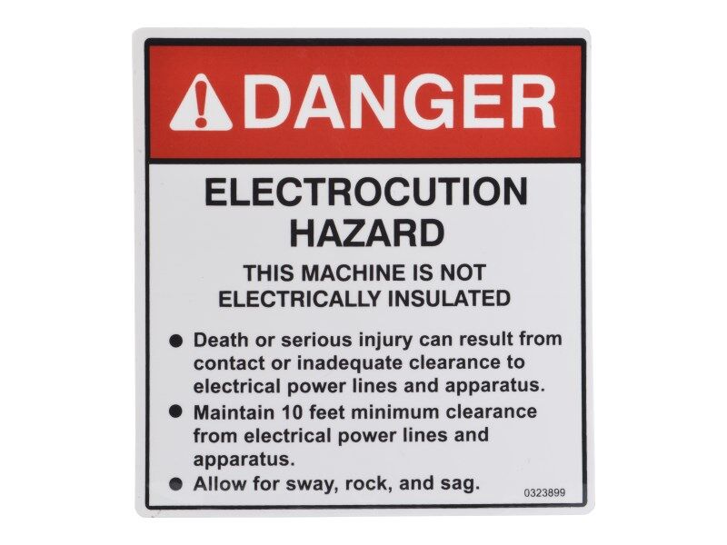 0074210 Decal Dngr Elec/Tipping Haz | Snorkel