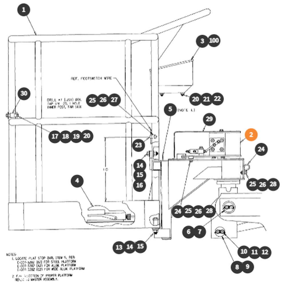 Part Number 0072552 Platform Rotator Assy Service | Genuine Snorkel