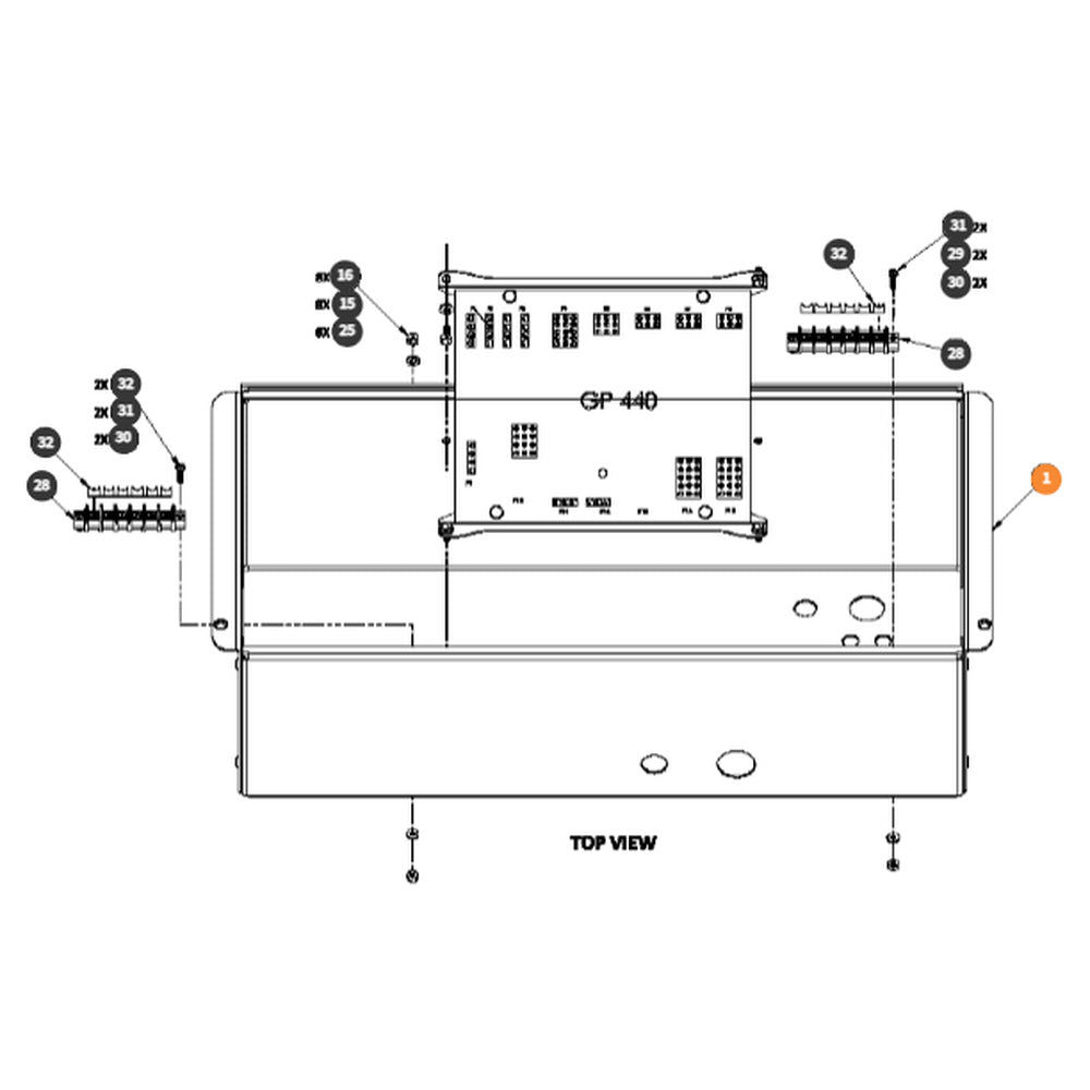 Part Number 1432097 Upper Control Box Shell | Genuine Snorkel